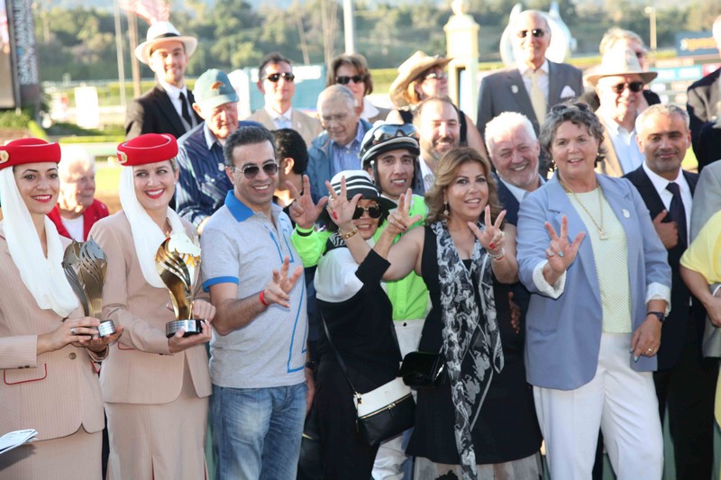 Racing day at Santa Anita Park